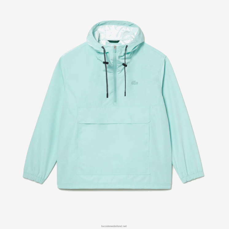 Lacoste bijgesneden jack met capuchon 0828H393 mint lgf Heren