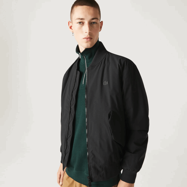Lacoste geïsoleerd gewatteerd bomberjack 0828H1242 zwart 031 Heren
