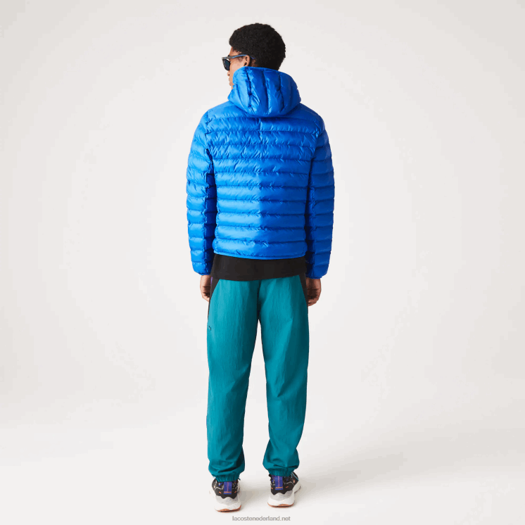 Lacoste gewatteerd jack met capuchon 0828H1264 blauw k1q Heren