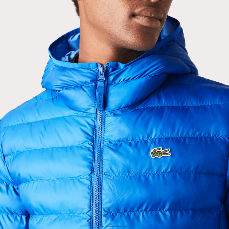 Lacoste gewatteerd jack met capuchon 0828H1264 blauw k1q Heren