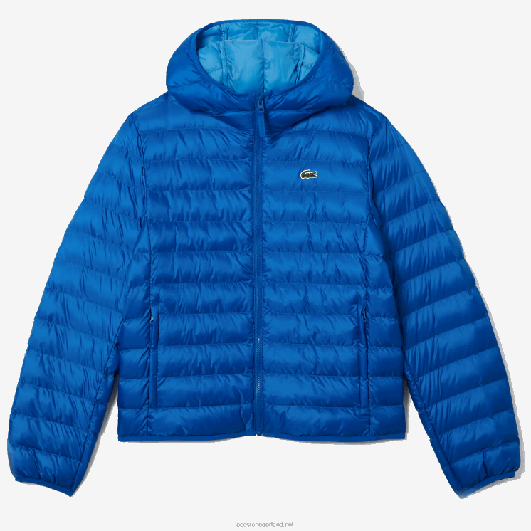 Lacoste gewatteerd jack met capuchon 0828H1264 blauw k1q Heren