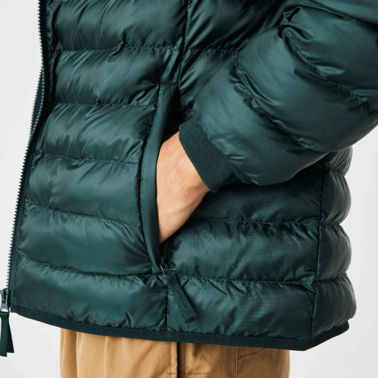 Lacoste gewatteerd jack met capuchon 0828H1265 groen yzp Heren