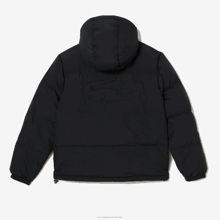 Lacoste gewatteerde waterafstotende jas 0828H1210 zwart 031 Heren