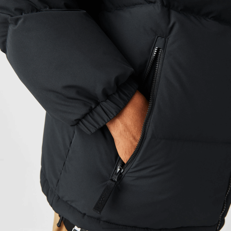Lacoste gewatteerde waterafstotende jas 0828H1210 zwart 031 Heren