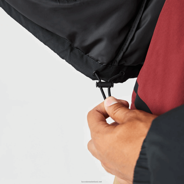 Lacoste gewatteerde waterafstotende jas 0828H1210 zwart 031 Heren