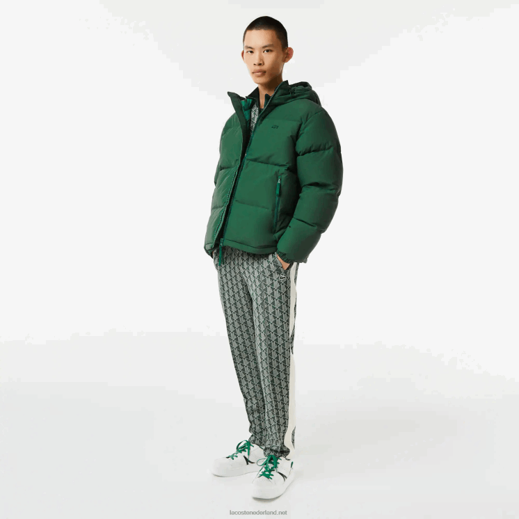 Lacoste gewatteerde waterafstotende jas 0828H1211 groen 132 Heren