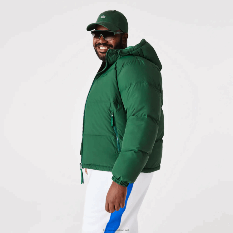 Lacoste gewatteerde waterafstotende jas 0828H1211 groen 132 Heren