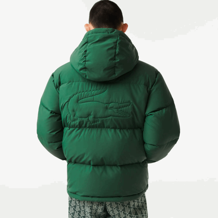 Lacoste gewatteerde waterafstotende jas 0828H1211 groen 132 Heren