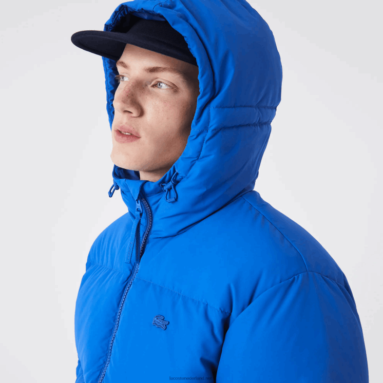 Lacoste gewatteerde waterafstotende jas 0828H1213 blauw k1q Heren