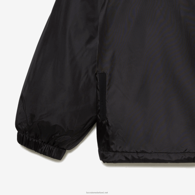 Lacoste kort gewatteerd jack met capuchon 0828H389 zwart c31 Heren