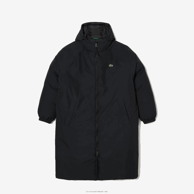 Lacoste lang pufferjack met opschrift en merknaam 0828H1294 zwart 031 Heren