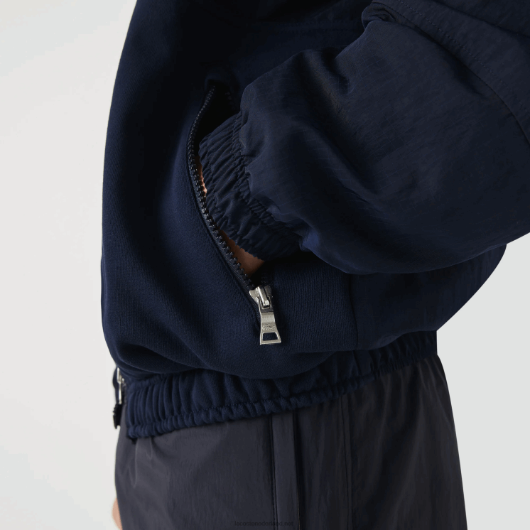 Lacoste live grafisch logo colorblock jack met ritssluiting 0828H1315 marineblauw 5fs Heren