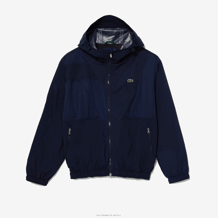 Lacoste live grafisch logo colorblock jack met ritssluiting 0828H1315 marineblauw 5fs Heren