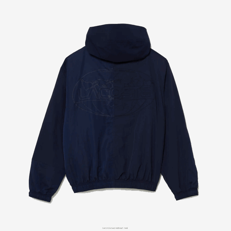 Lacoste live grafisch logo colorblock jack met ritssluiting 0828H1315 marineblauw 5fs Heren