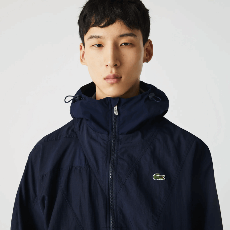 Lacoste live grafisch logo colorblock jack met ritssluiting 0828H1315 marineblauw 5fs Heren