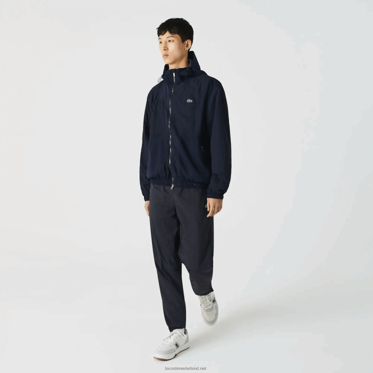Lacoste live grafisch logo colorblock jack met ritssluiting 0828H1315 marineblauw 5fs Heren
