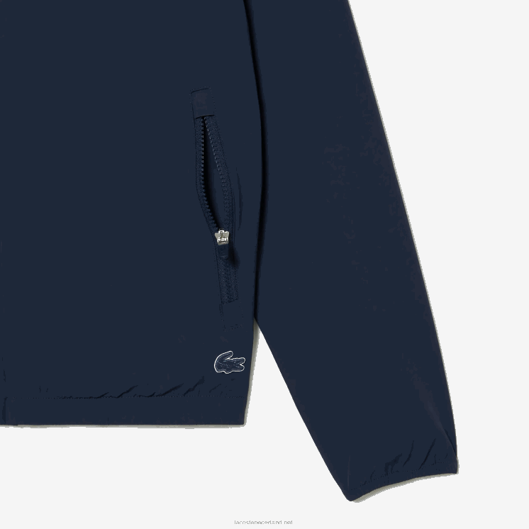Lacoste shorttrackjack van gerecycled polyamide 0828H10 blauwe kxe Heren