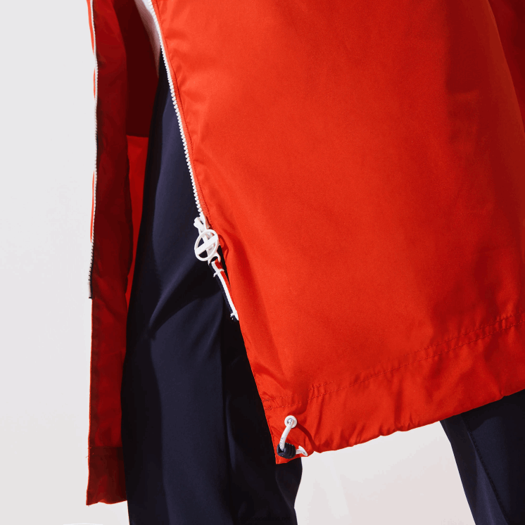 Lacoste sport franse sport spirit edition opvouwbare regenjas 0828H1295 rood wit marineblauw yy2 Heren