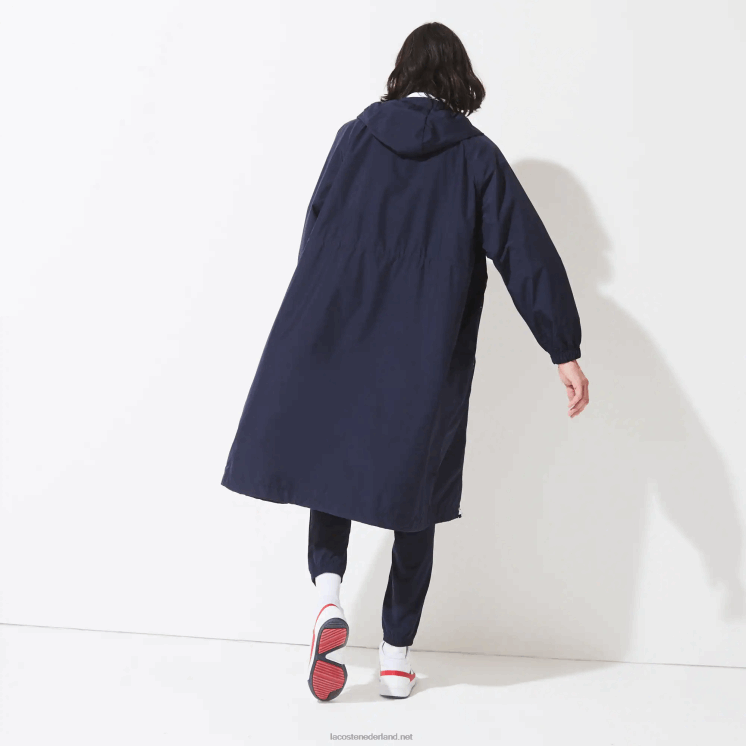 Lacoste sport franse sport spirit edition opvouwbare regenjas 0828H1296 marineblauw wit rood wet Heren