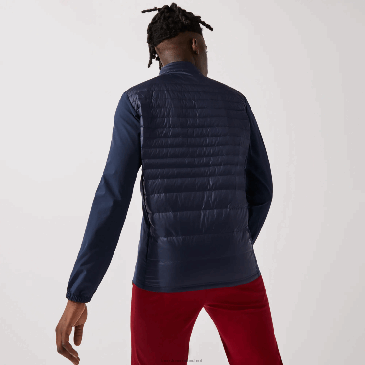 Lacoste sport lichtgewicht waterbestendig gewatteerd golfjack 0828H1302 marineblauw 5fs Heren