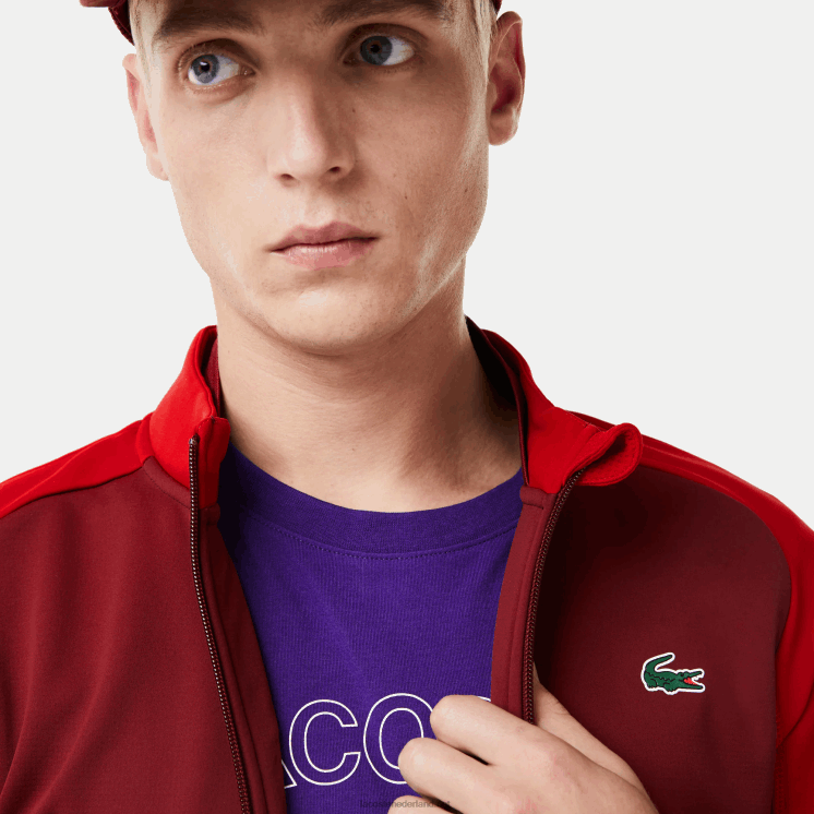 Lacoste sport thermisch golfjack 0828H1076 bordeauxrood 6hj Heren