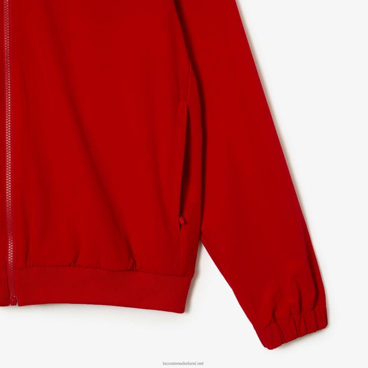 Lacoste sport x novak djokovic trainingsjack 0828H1266 rood paars trf Heren