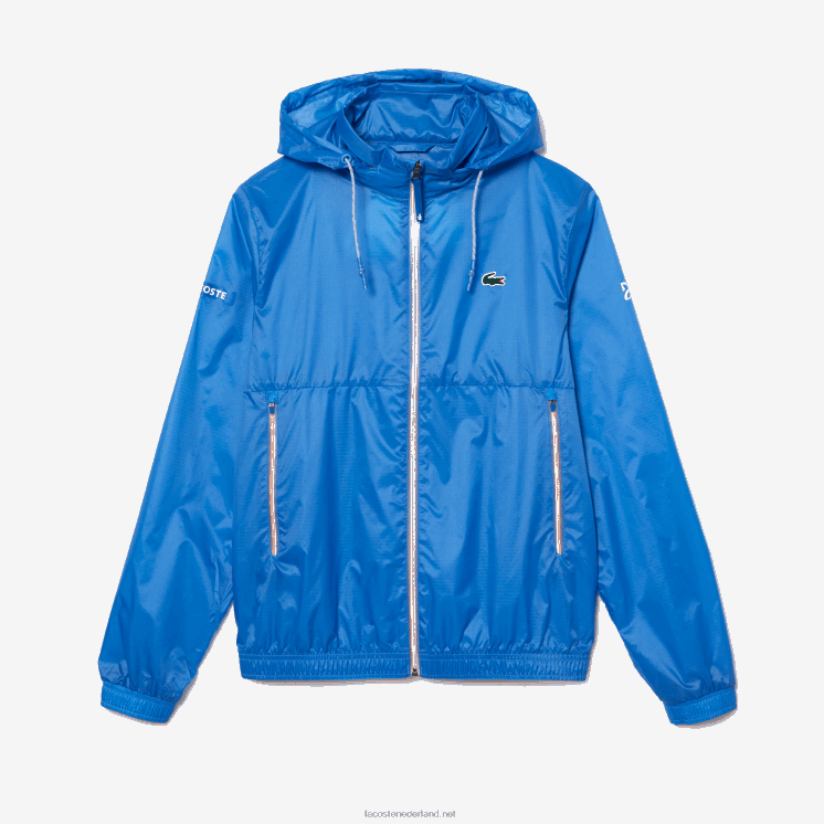 Lacoste tennis x novak djokovic jack met ritssluiting 0828H402 blauw l99 Heren