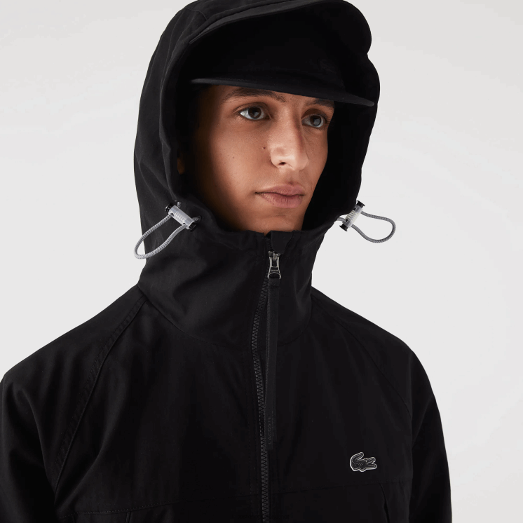 Lacoste twill jack met merknaam 0828H1292 zwart 031 Heren
