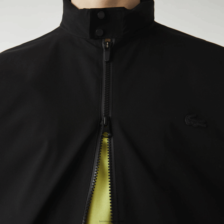 Lacoste waterafstotend jack met korte ritssluiting 0828H1314 zwart 031 Heren