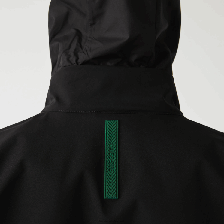 Lacoste waterafstotend jack met korte ritssluiting 0828H1314 zwart 031 Heren