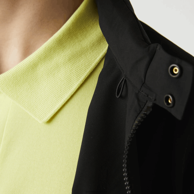 Lacoste waterafstotend jack met korte ritssluiting 0828H1314 zwart 031 Heren