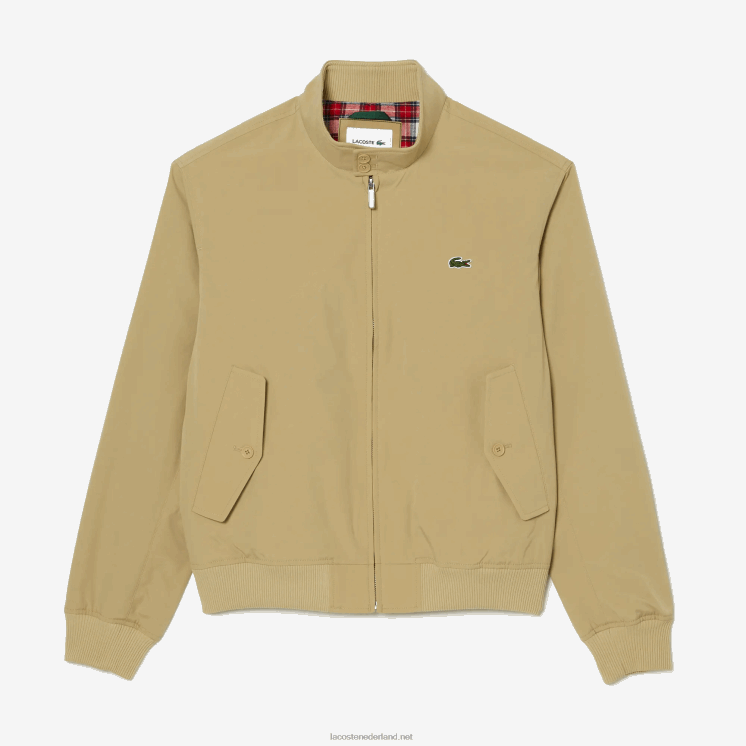 Lacoste waterafstotend licht keperjack 0828H404 beige ku4 Heren