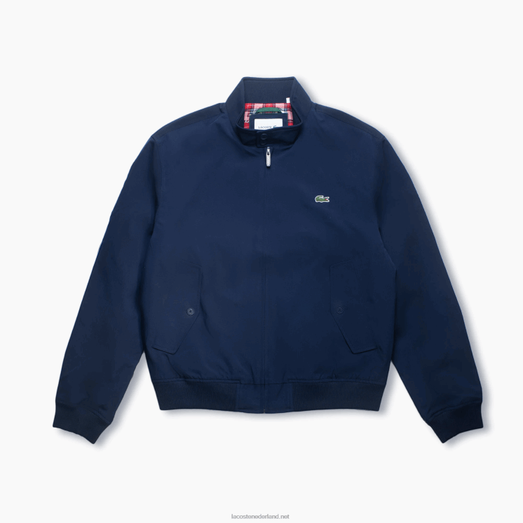 Lacoste waterafstotend licht keperjack 0828H405 marineblauw 166 Heren