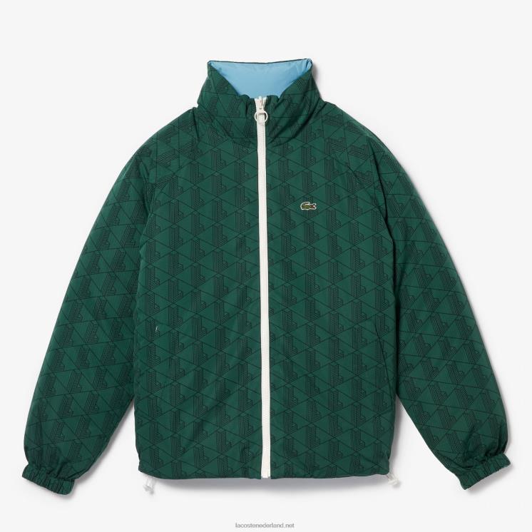 Lacoste waterafstotend omkeerbaar jack 0828H1226 groen d1r Heren