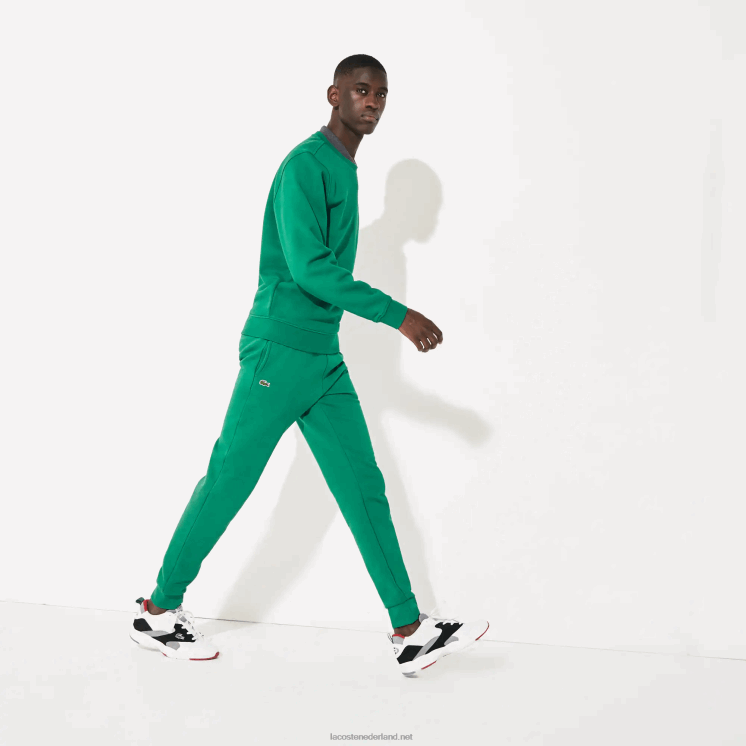 Lacoste sport fleece tennis joggingbroek 0828H959 groen s6w Heren