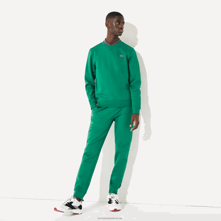 Lacoste sport fleece tennis joggingbroek 0828H959 groen s6w Heren
