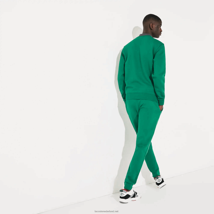 Lacoste sport fleece tennis joggingbroek 0828H959 groen s6w Heren