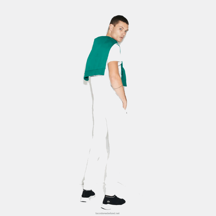 Lacoste sport fleece tennis joggingbroek 0828H960 wit 001 Heren