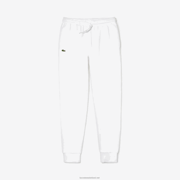 Lacoste sport fleece tennis joggingbroek 0828H960 wit 001 Heren