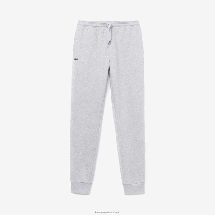 Lacoste sport fleece tennis joggingbroek 0828H964 grijze chine ca Heren