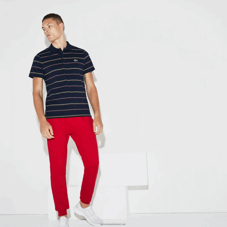 Lacoste sport fleece tennis joggingbroek 0828H986 rood 240 Heren