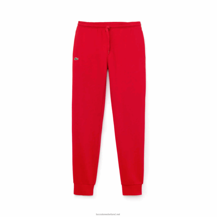 Lacoste sport fleece tennis joggingbroek 0828H986 rood 240 Heren