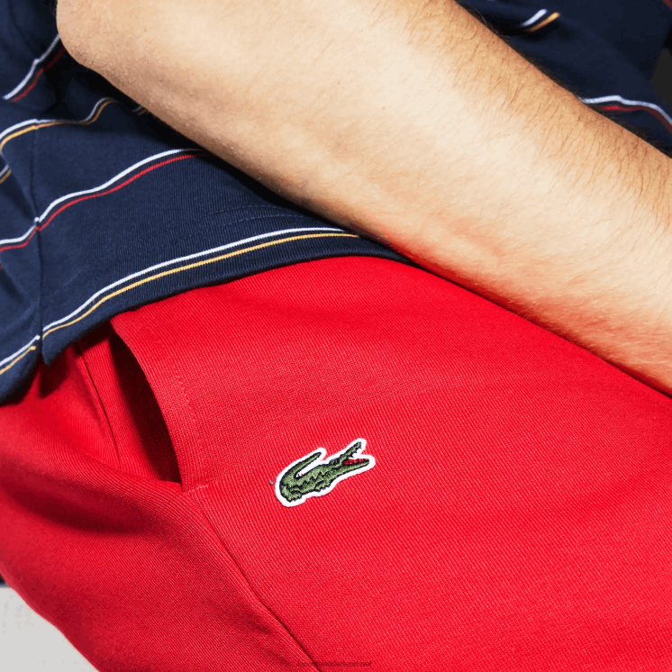 Lacoste sport fleece tennis joggingbroek 0828H986 rood 240 Heren