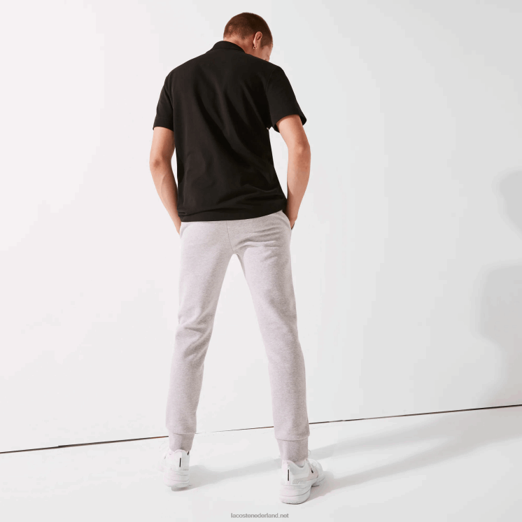 Lacoste sport katoenen fleece tennis joggingbroek 0828H1204 grijze chine ca Heren