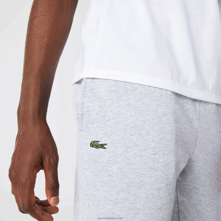 Lacoste sport katoenen fleece tennis joggingbroek 0828H1204 grijze chine ca Heren