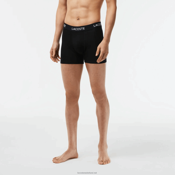 Lacoste Set van 5 boxershorts met logotaille 0828H1399 zwart 031 Heren