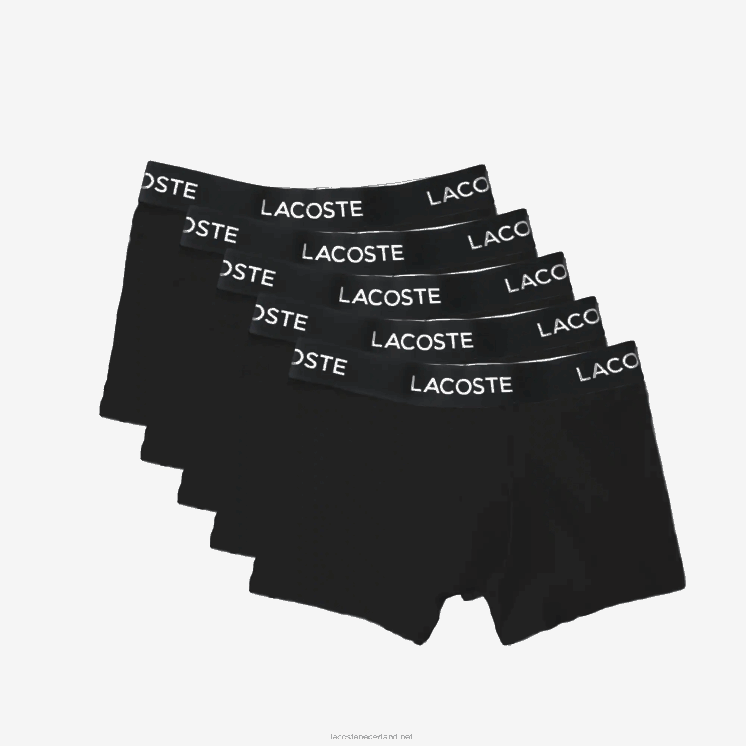 Lacoste Set van 5 boxershorts van stretchkatoen 0828H1412 zwart 031 Heren
