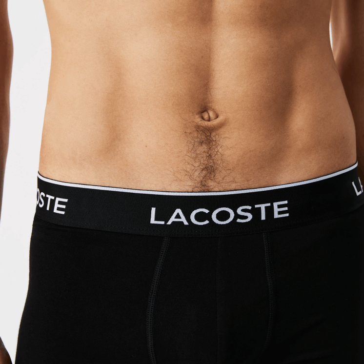 Lacoste casual boxershort 3-pack 0828H1372 zwart wit grijs chine nua Heren