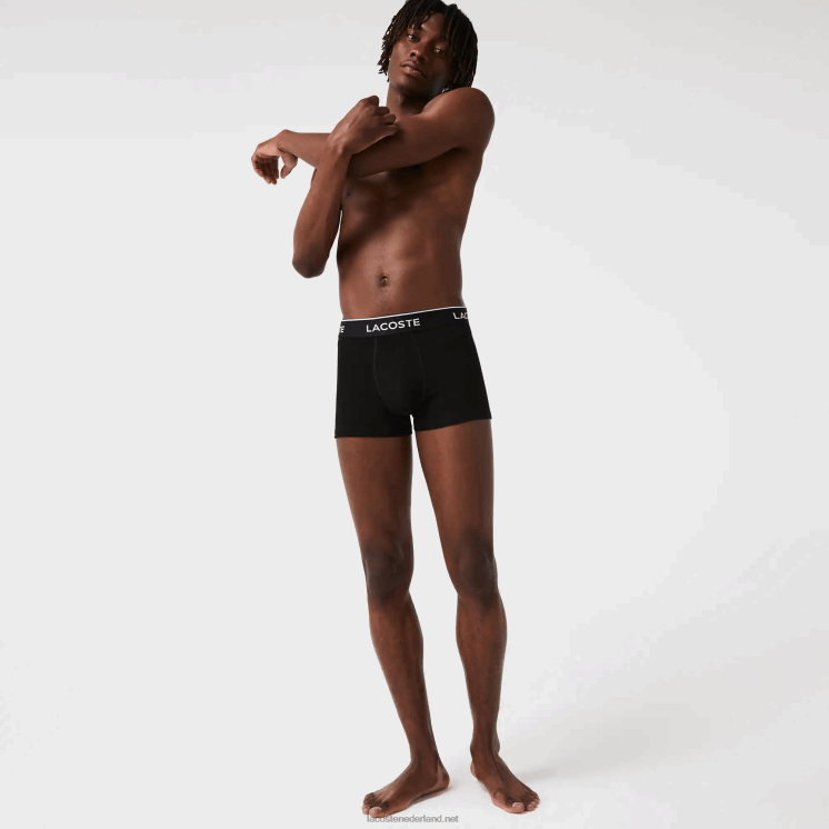 Lacoste casual boxershort 3-pack 0828H484 zwart 031 Heren