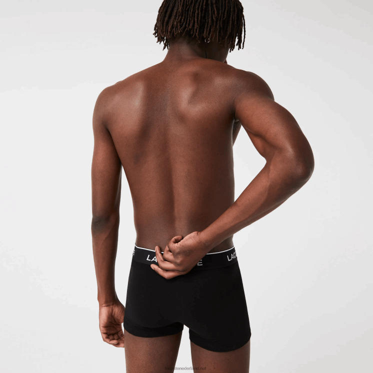 Lacoste casual boxershort 3-pack 0828H484 zwart 031 Heren